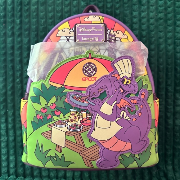 Disney Handbags - Disney Parks Loungefly Epcot Food & Wine Festival Figment Backpack